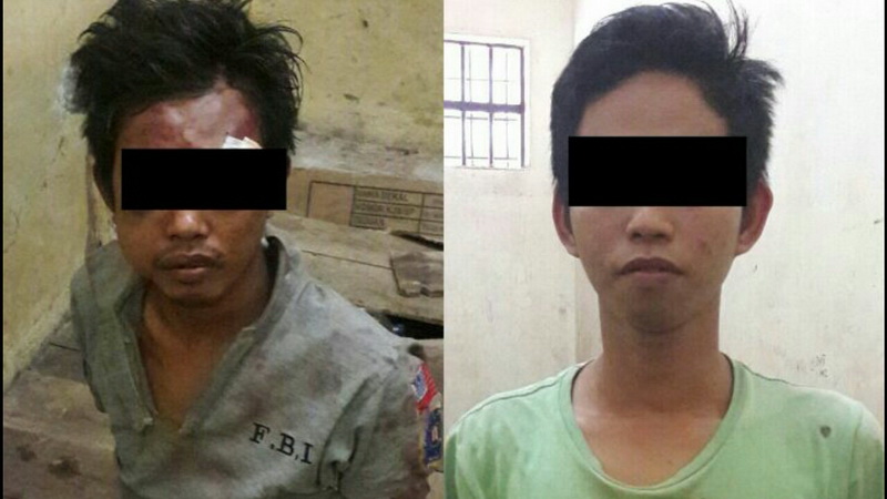 Dua Pelaku Curat Diamankan Polsek Tambang